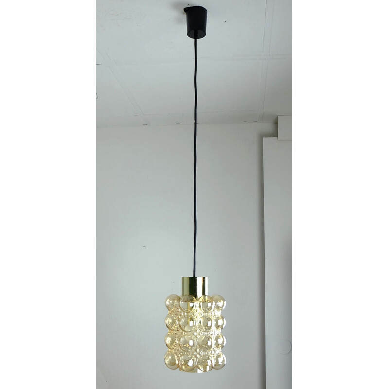 Vintage hanging lamp by Helena Tynell for Glashuette Limburg - 1960s