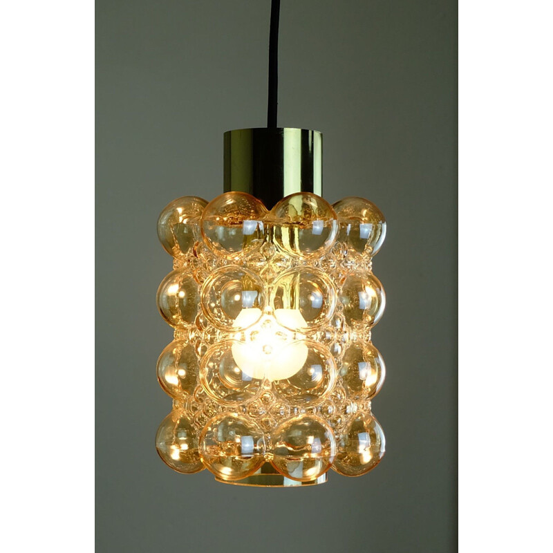 Vintage hanging lamp by Helena Tynell for Glashuette Limburg - 1960s