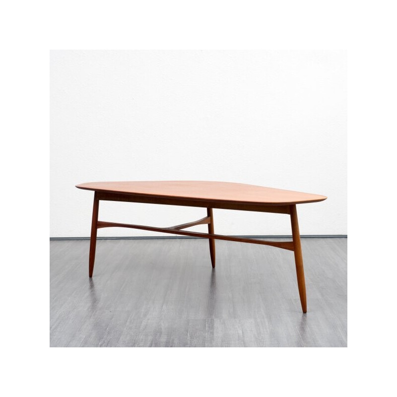 Table basse à trois pieds en teck de Svante Skogh - 1950
