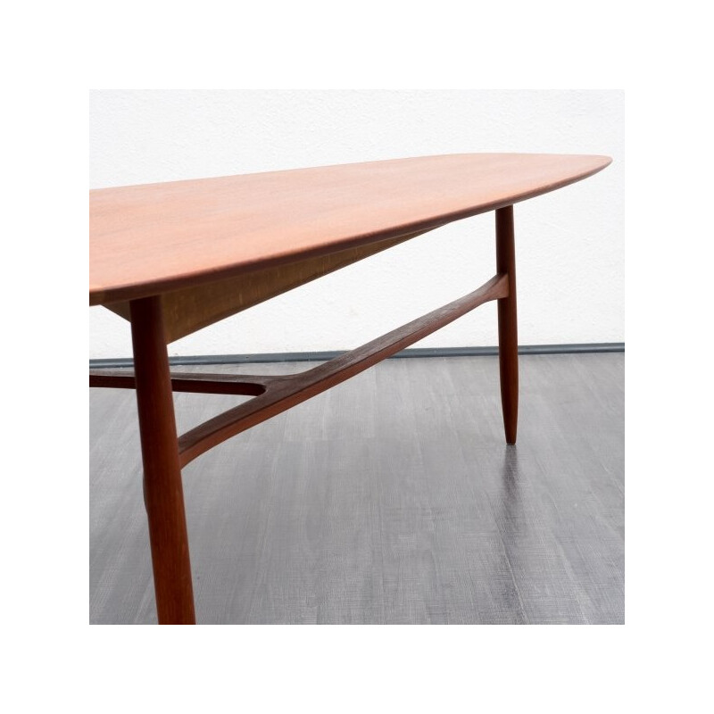 Table basse à trois pieds en teck de Svante Skogh - 1950