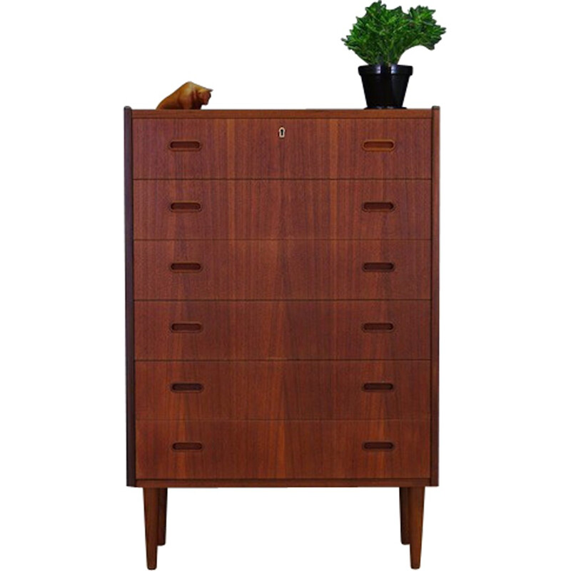 Danish Teak Retro Chest of Drawers - 1970s