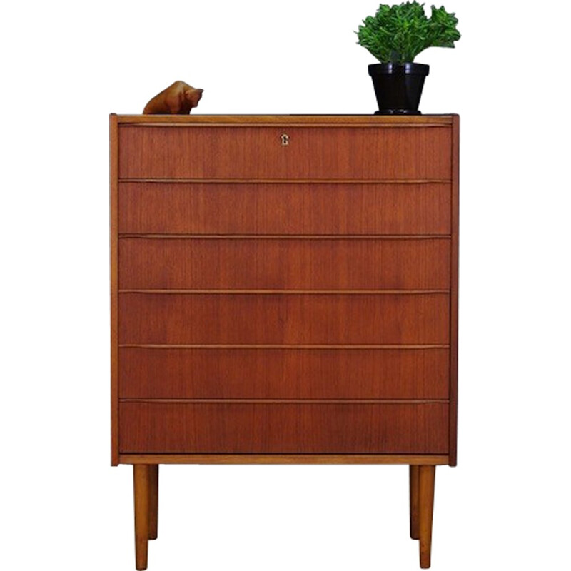 Vintage Danish Teak Retro Chest of Drawers - 1970s