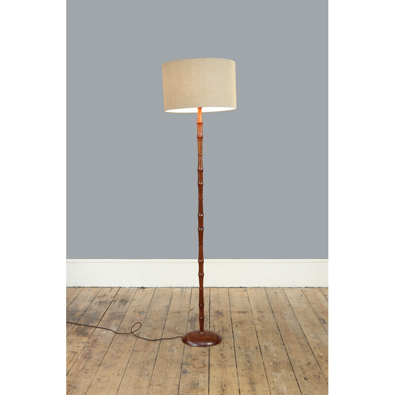 Danish Vintage Teak Floor Lamp - 1960s