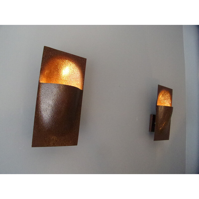 Pair of Balance wall lamps by Raak - 1970s