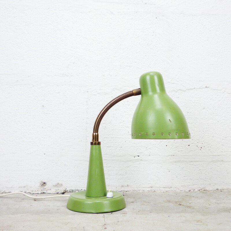 Lampe de bureau vert pomme - 1960