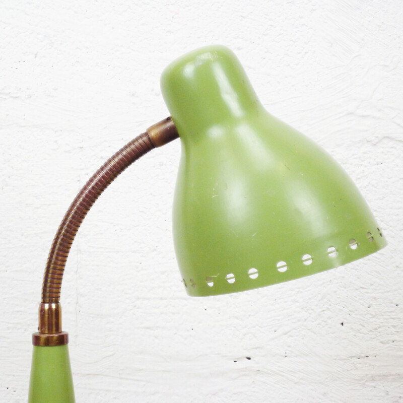 Green apple desk lamp - 1960s