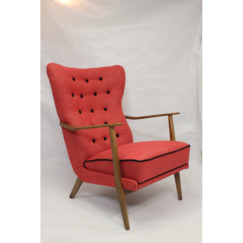 Scandinavian wing chair - 1950s