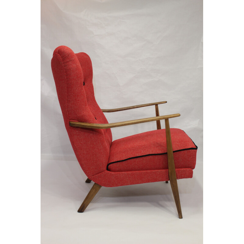 Scandinavian wing chair - 1950s