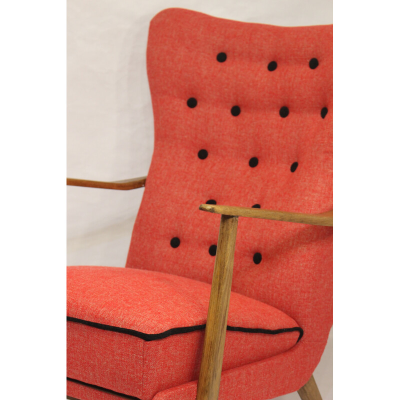 Scandinavian wing chair - 1950s