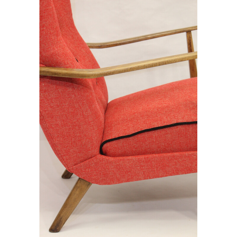 Scandinavian wing chair - 1950s