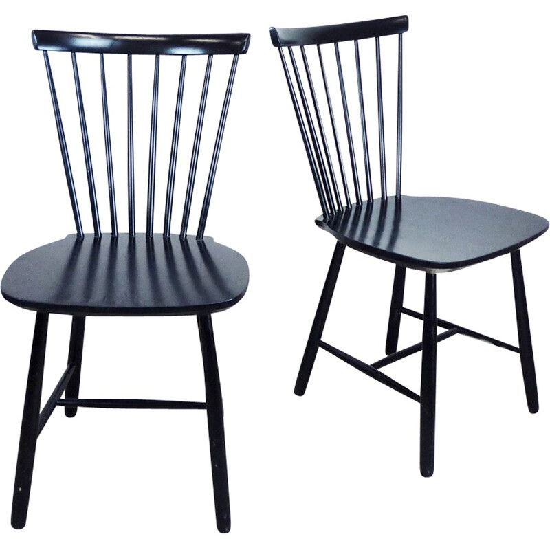 Pair if Stick Chair Set for Pinnstolar - 1980s