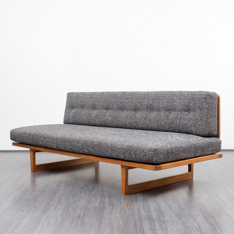 Danish reupholstered day bed - 1960s