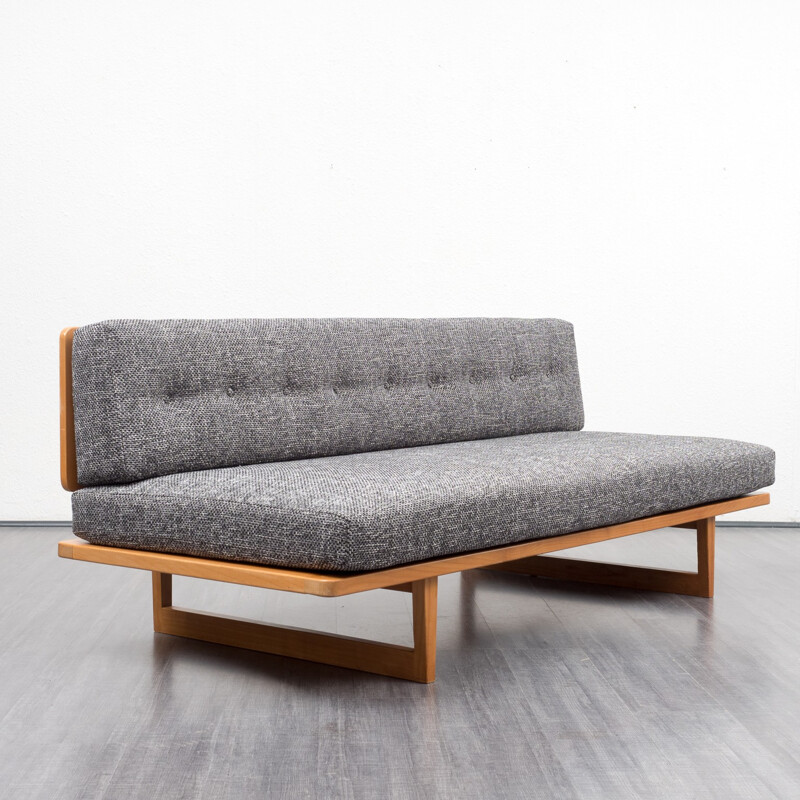 Danish reupholstered day bed - 1960s