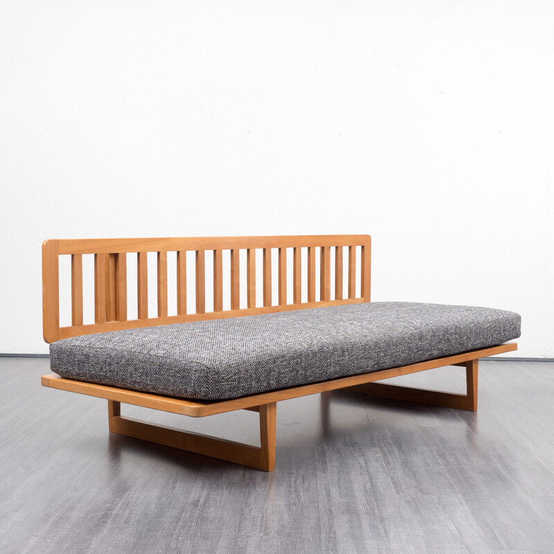 Danish reupholstered day bed - 1960s
