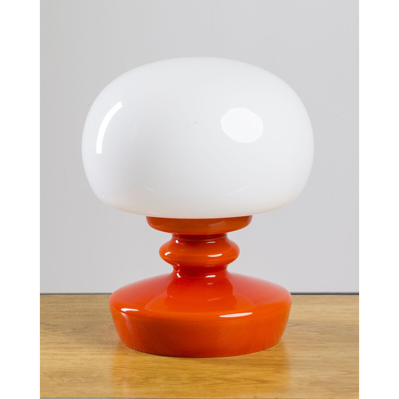 Glass table lamp - 1960s