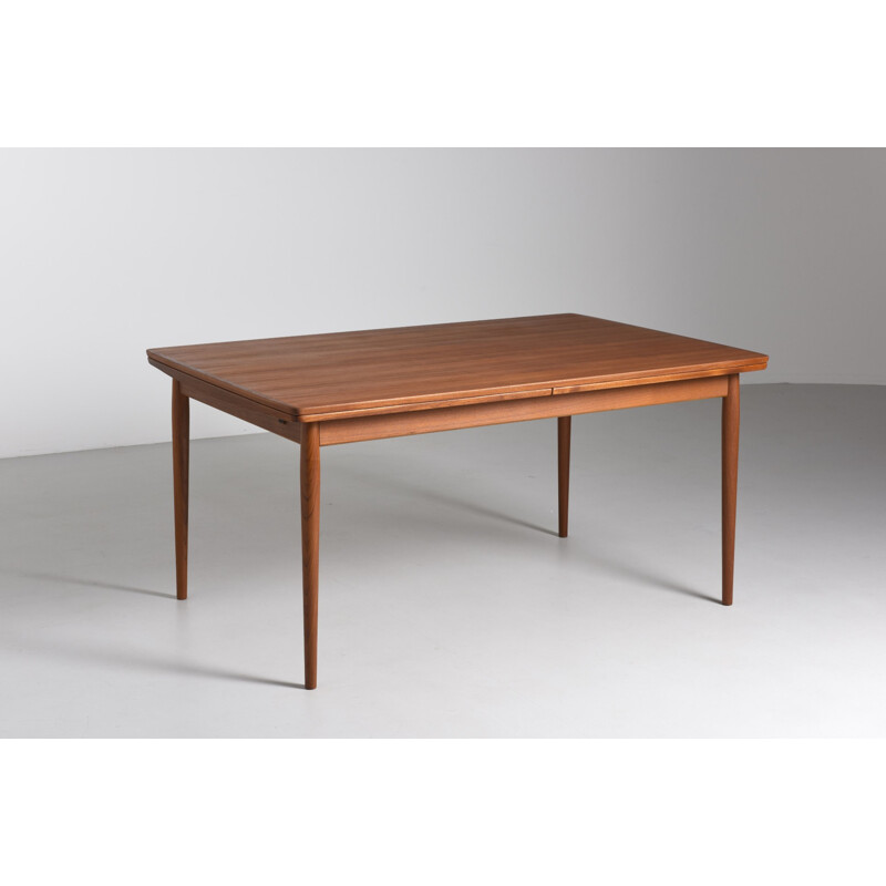 Table à manger en teck par Arne Vodder par Sibast - 1960