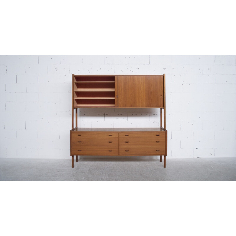 Buffet teck double partie par Hans Wegner pour Ry Møbler - 1960