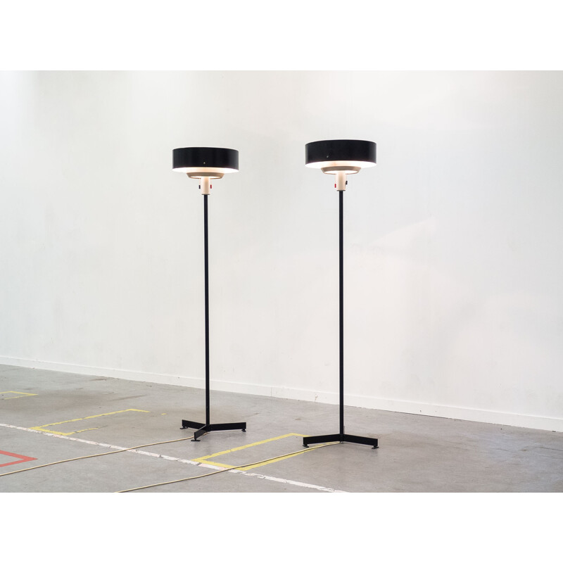 Hiemstra Evolux pair of "ST8619" floor lamps by Niek Hiemstra - 1950s