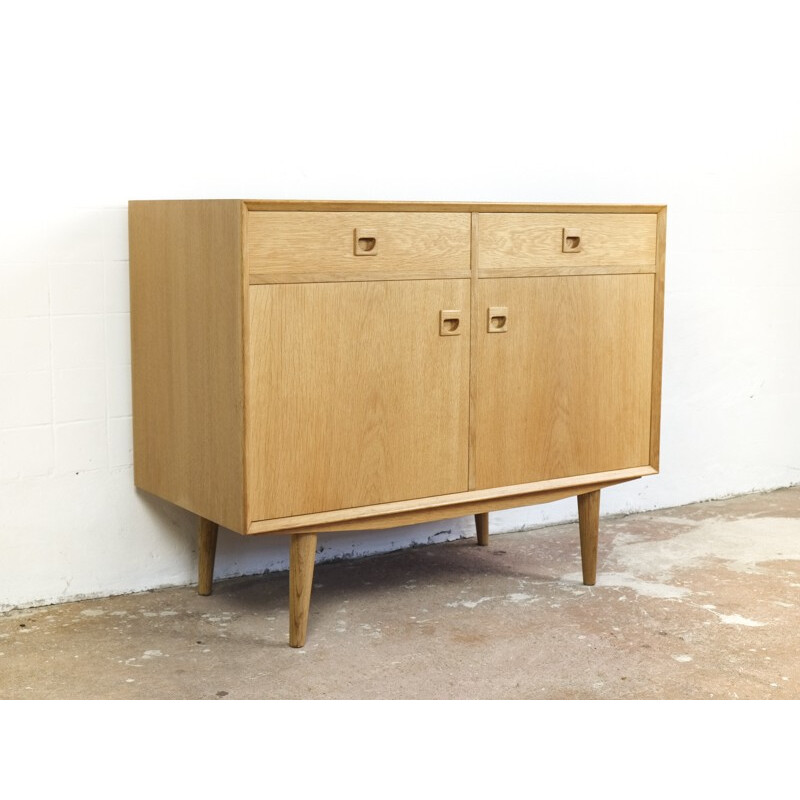 Vintage Danish cupboard in oak by Brouer - 1960s