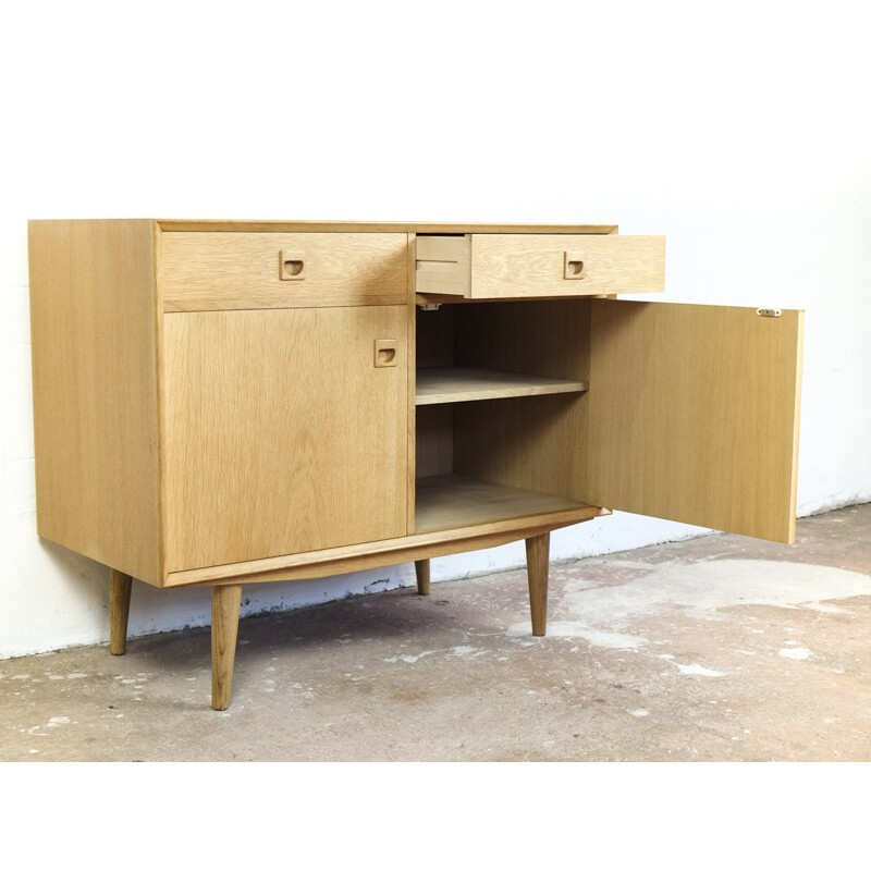 Vintage Danish cupboard in oak by Brouer - 1960s