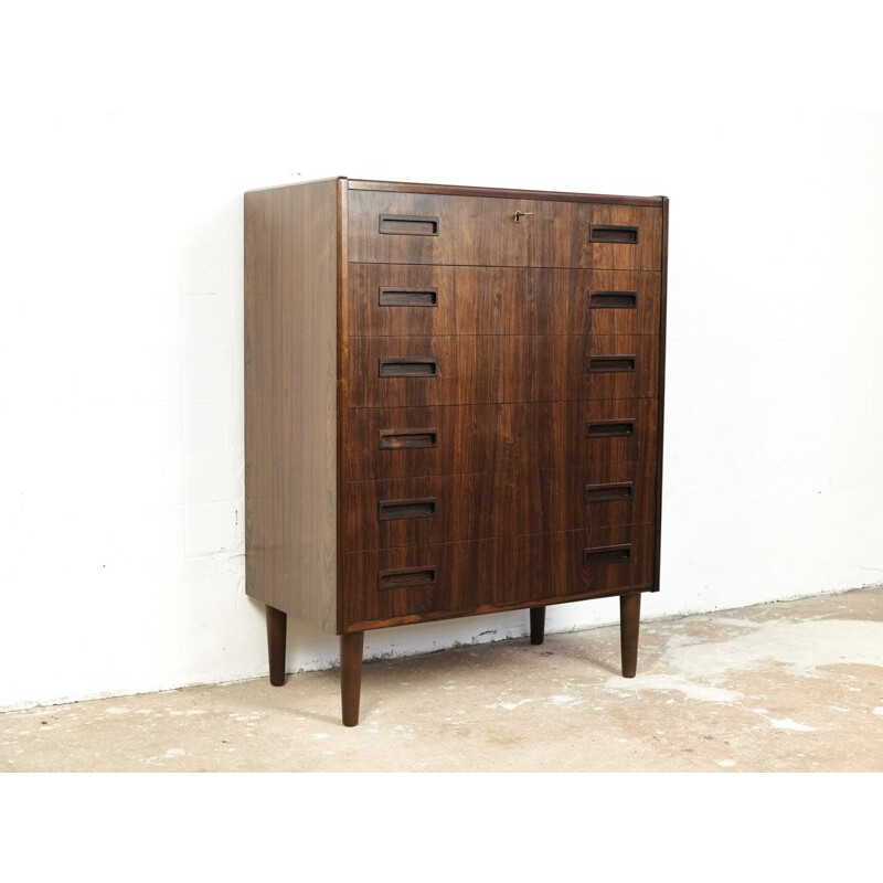 Chest of 6 drawers in rosewood by Westergaard - 1960s