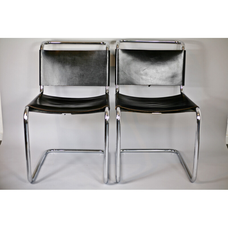 Pair of chairs B33 by Marcel Breuer for Dino Gavina - 1950s