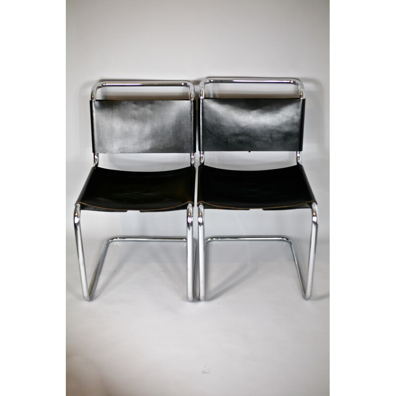 Pair of chairs B33 by Marcel Breuer for Dino Gavina - 1950s