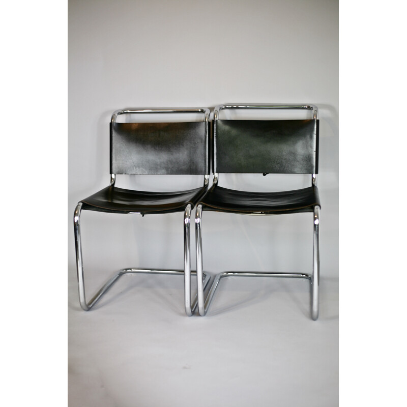 Pair of chairs B33 by Marcel Breuer for Dino Gavina - 1950s