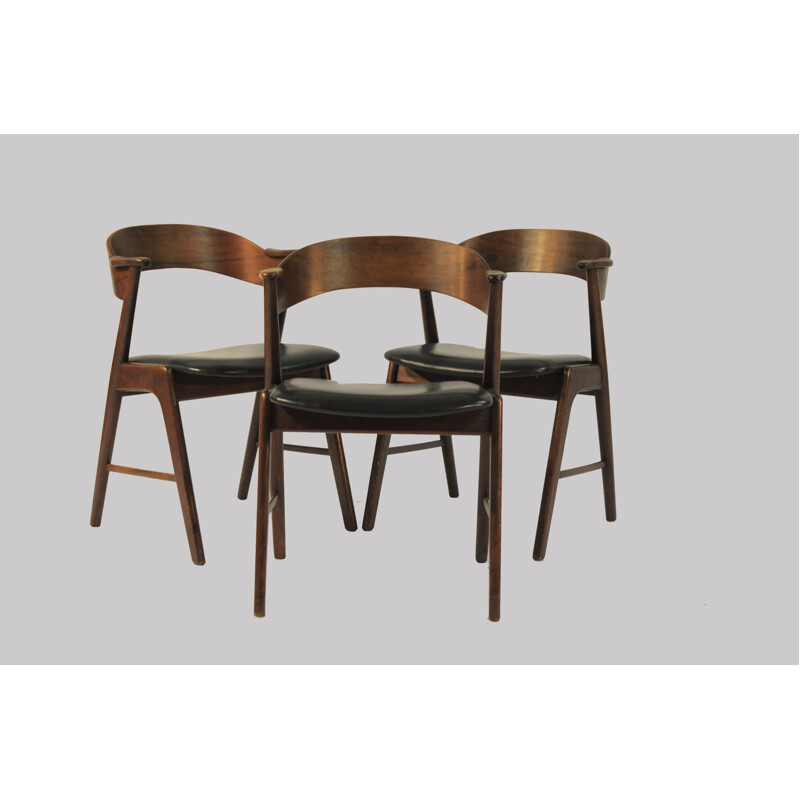 Set of 6 Kai Kristiansen Model 32 Dining Chairs - 1960s