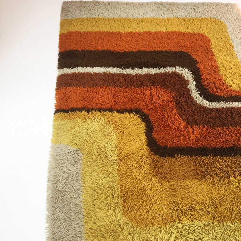 Vintage Modernist Rya Rug for Desso, Netherlands - 1970s