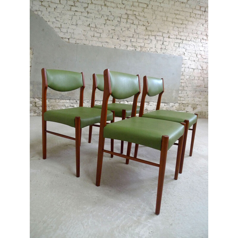 Suite de 4 chaises danoises SAX - 1960