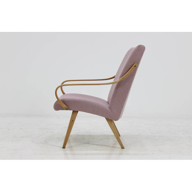 Bentwood Beech Lounge Chair, Czechoslovakia - 1960s