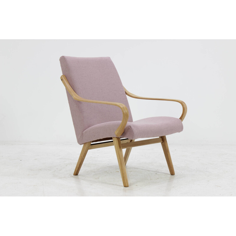 Bentwood Beech Lounge Chair, Czechoslovakia - 1960s