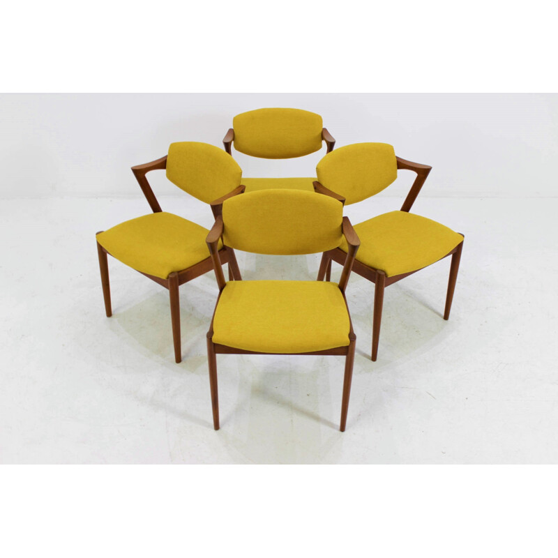 Lot de 4 Chaises à repas de Kai Kristiansen Modèle 42 - 1960