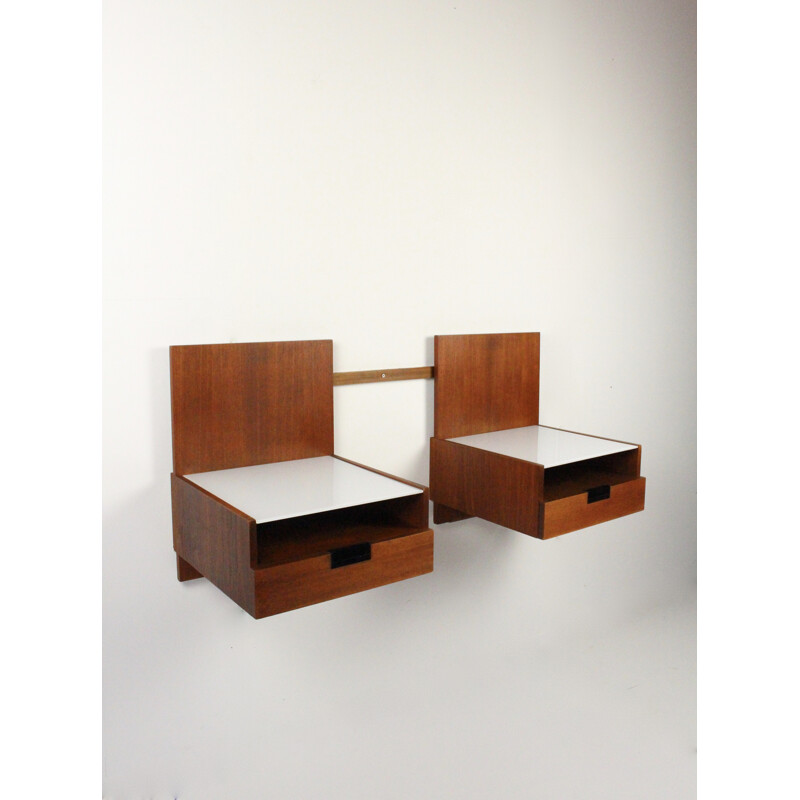 Japanese series bedside tables Cees Braakman for Pastoe - 1960s