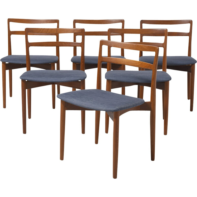 Set of 6 dining room chairs by Harry Østergaard - 1950s