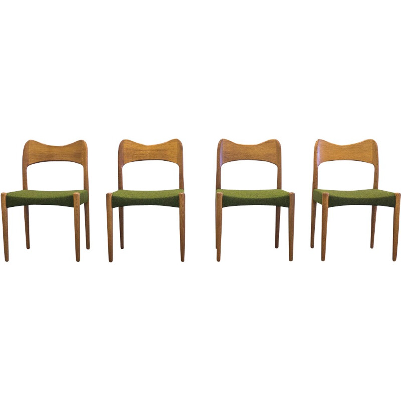 Set of four vintage dining chairs by Arne Hovmand Olsen - 1950s