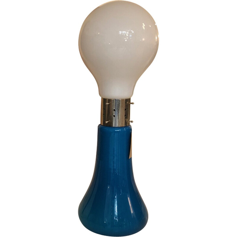 Lampe vintage italienne bleu de Carlo Nason - 1960