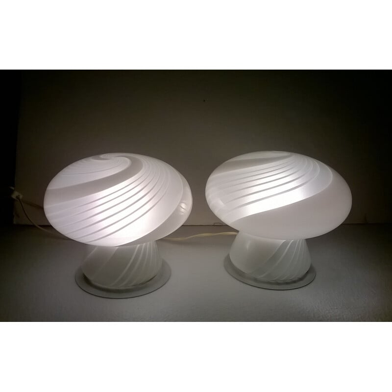 Pair of Murano Glass Table Lamps - 1960s