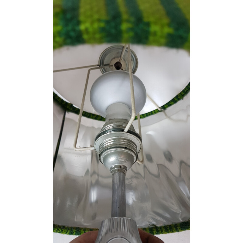 Lampe en Laine et Chrome par Gura Leuchten - 1960