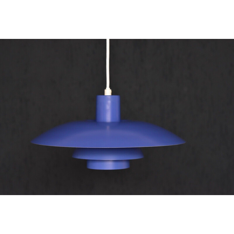 Blue pendant lamp "PH43" by Louis Poulsen  for Poul Henningsen - 1950s