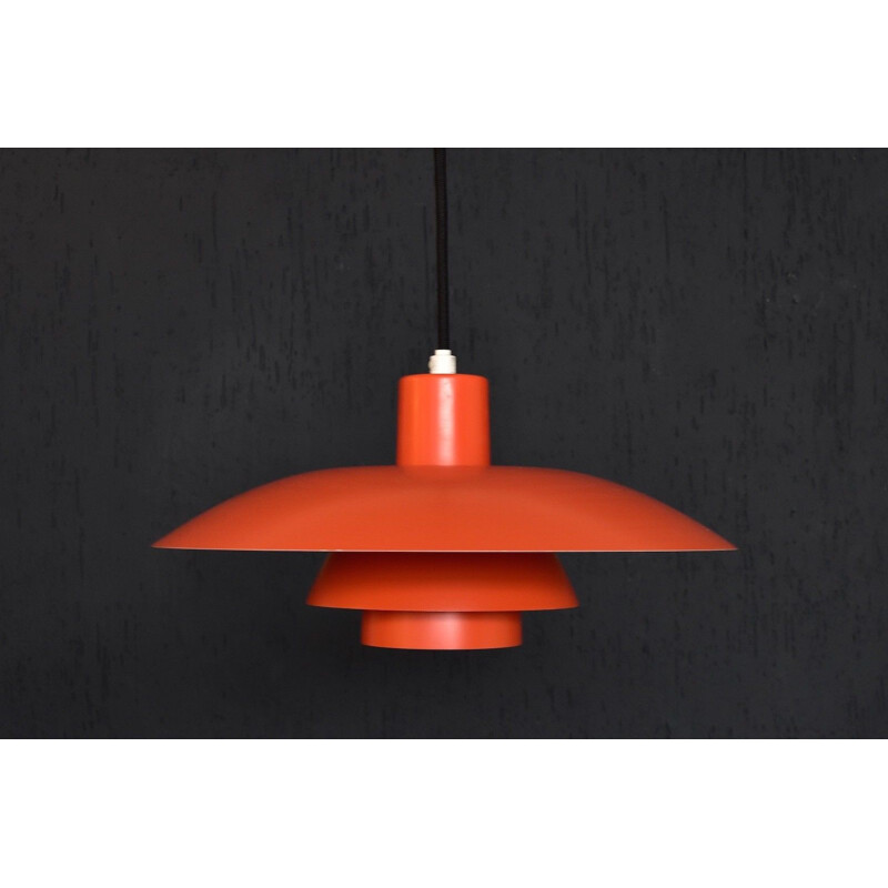 Orange pendant lamp by Louis Poulsen for Poul Henningsen - 1950s