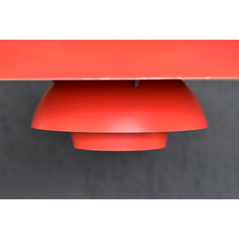 Vintage Red pendant lamp "PH5" by Louis Poulsen for Poul Henningsen - 1950s