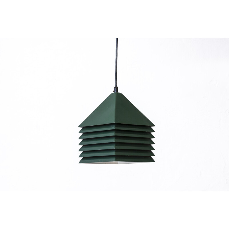 Vintage Green Metal Pendant Lamp by Hans-Agne Jakobsson - 1960s