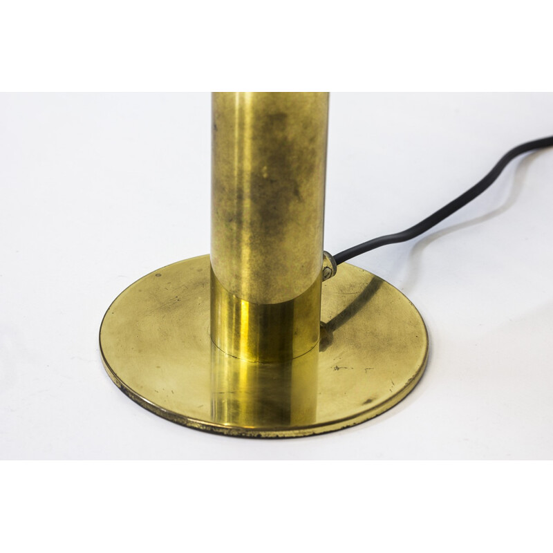 Brass & Glass Scandinavian Table Lamp by Hans-Agne Jakobsson - 1960s