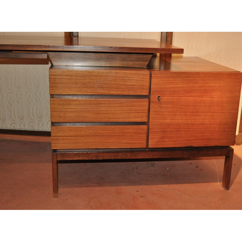 Rosewood Vintage Scandinavian desk - 1970s