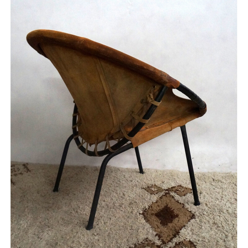 Lot de 3 fauteuils en daim de Lusch Erzeugnis pour v - 1960 