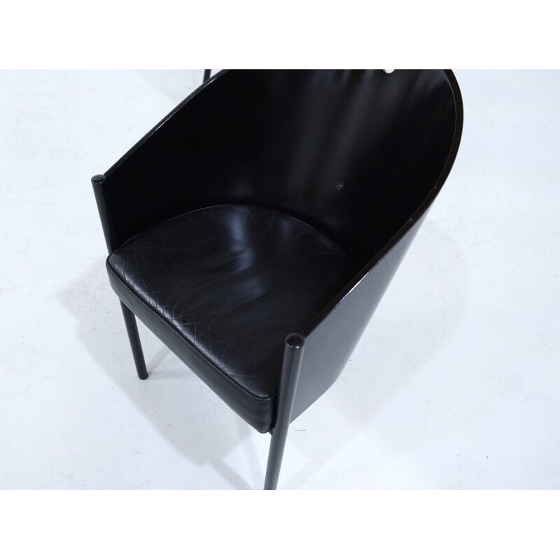 Set of 10 Black costes chairs by Philippe Starck for Driade - 1980s