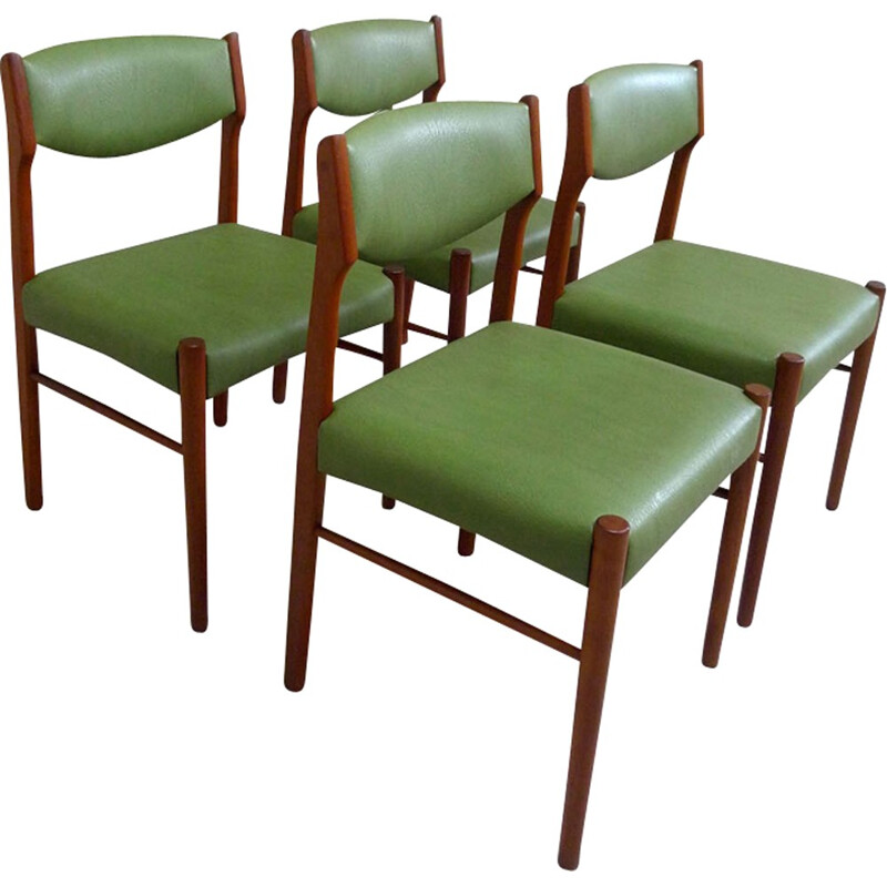 Suite de 4 chaises danoises SAX - 1960