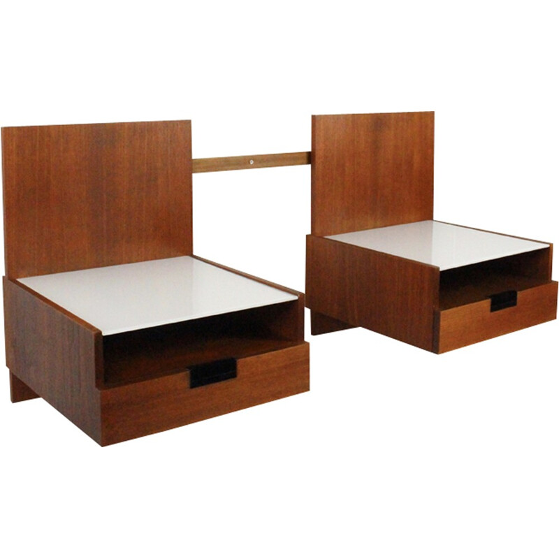 Japanese series bedside tables Cees Braakman for Pastoe - 1960s